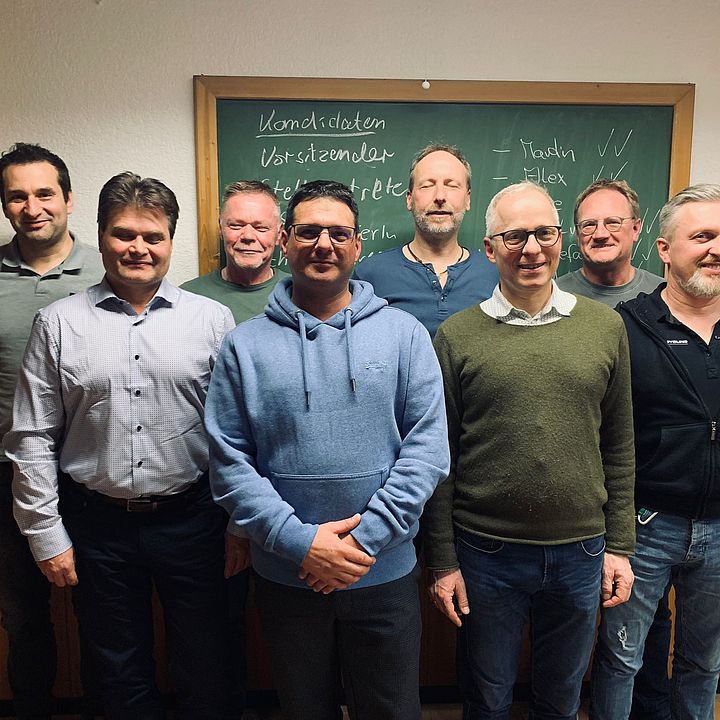 Gewählter Vorstand BB/FW am 21. März 2023, Aleksander Zigli (Stellvertreter), Martin Tessling (1. Vorstand), Michael Vahldiek (Internetbeauftragter), Günther Wild (Beistizer), Stefan Müller (Schriftführer, Pressereferent), Stefan Ziegler (Beisitzer), Udo Fehn (Veranstatlungsorganisator), Bernd Schalli (Beisitzer)
